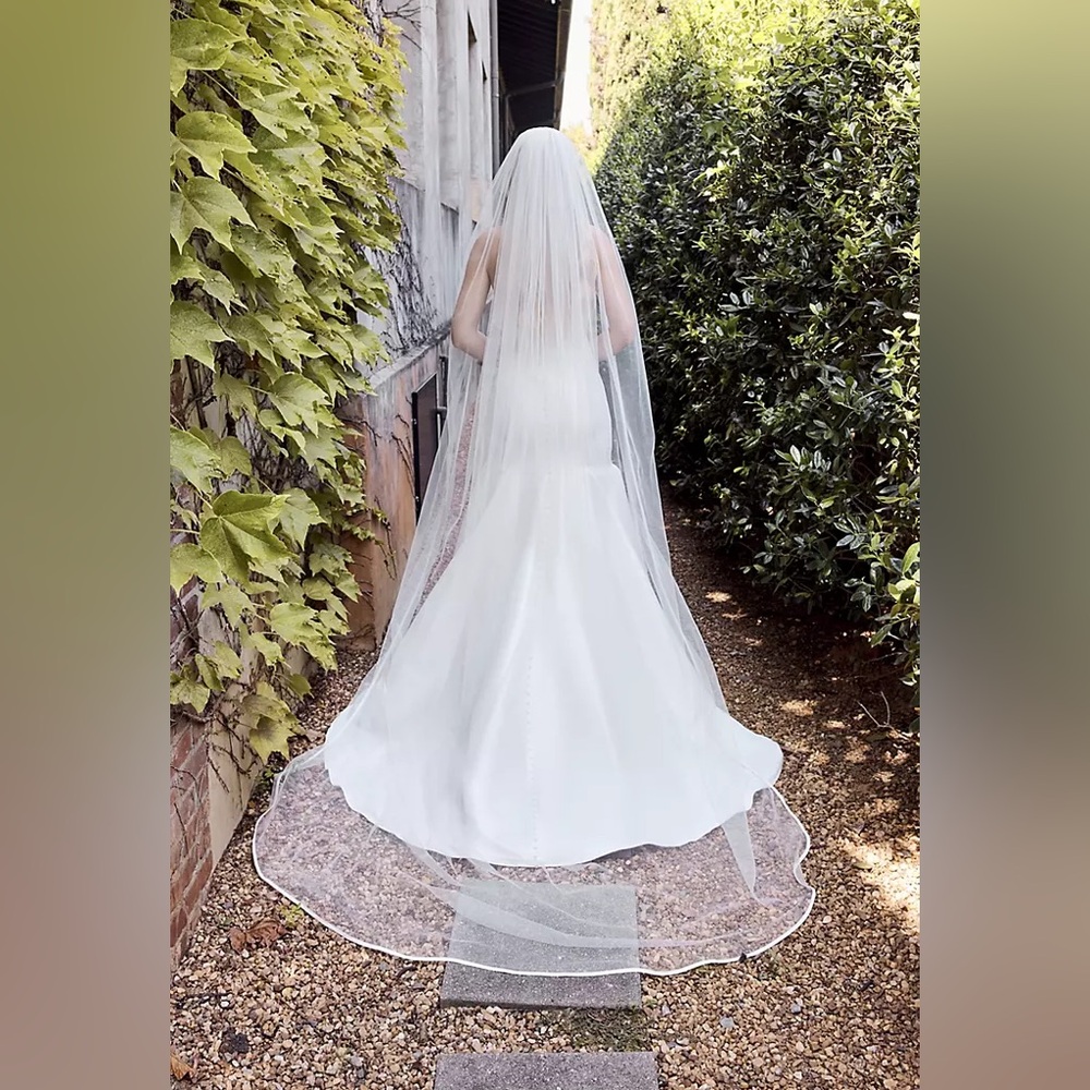 Cathedral veil in ivory